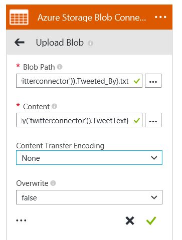 Azure Storage blob connector